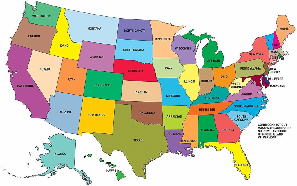 usa states and capitals