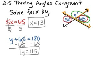 Proving Angles Congruent Quiz