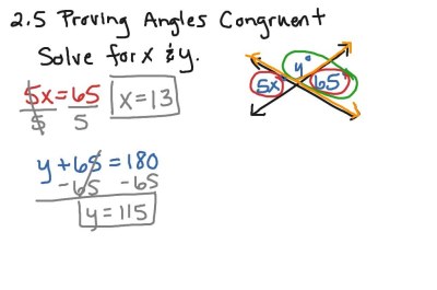 Proving Angles Congruent Quiz