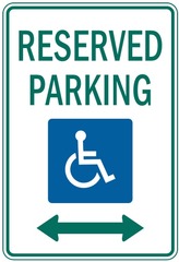 Do not park, stop, or allow our vehicle to stand idling in a parking space reserved for disabled individuals unless your vehicle has a disabled license plate or windshield identification card.