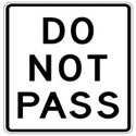 Do Not pass other vehicles