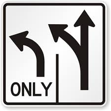 The lane is only for two-way left turns
