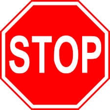 This sign means to stop completely