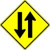 Two way traffic ahead Two way traffic ahead