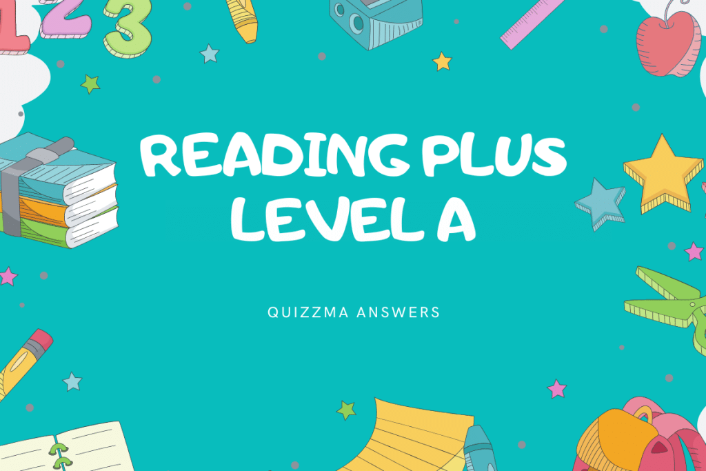 Reading Plus Answers Level A