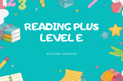 Reading Plus Answers Level E