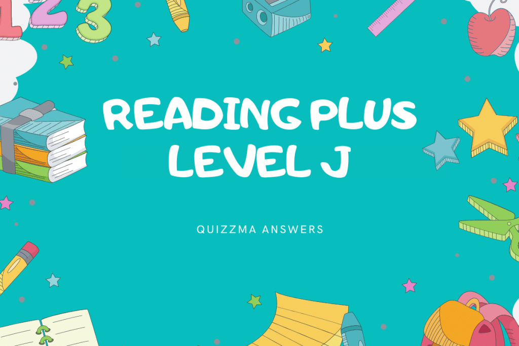 Reading Plus Level J answers