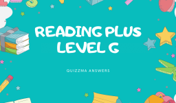 Reading Plus Answers Level G