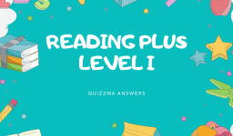 Reading Plus Answers Level I