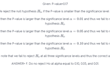 Suppose You Conduct A Test And Your P-value Is Equal To 0.13. What Can You Conclude?
