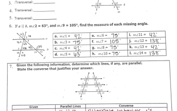 Unit 3 Test Parallel And Perpendicular Lines Answer Key