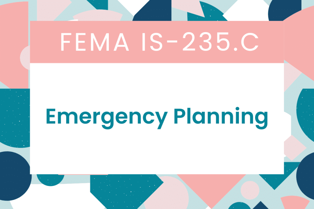 is-235.c emergency planning answers