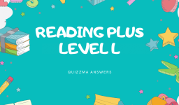 Reading Plus Answers Level L