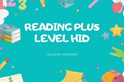 Reading Plus Answers Level HiD