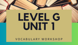 Vocabulary Workshop Level G Unit 1 Answers