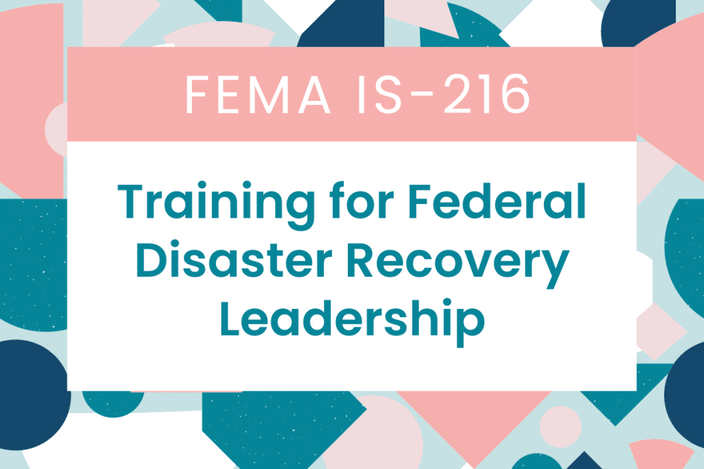 FEMA IS-216: An Overview of the Unified Federal Review Process: Training for Federal Disaster Recovery Leadership Answers