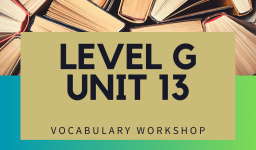 Vocabulary Workshop Level G Unit 13 Answers