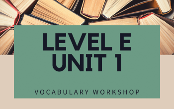 Vocabulary Workshop Level E Unit 1 Answers