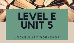 Vocabulary Workshop Level E Unit 5 Answers