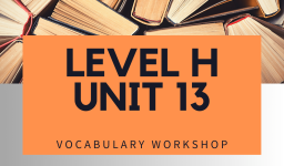 Vocabulary Workshop Level H Unit 13 Answers