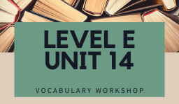 Vocabulary Workshop Level E Unit 14 Answers