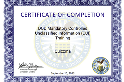 DoD Mandatory Controlled Unclassified Information (CUI) Training Answers