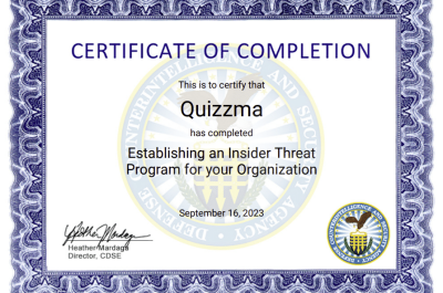 Establishing an Insider Threat Program for Your Organization Answers