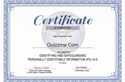 Identifying and Safeguarding Personally Identifiable Information (PII) Answers