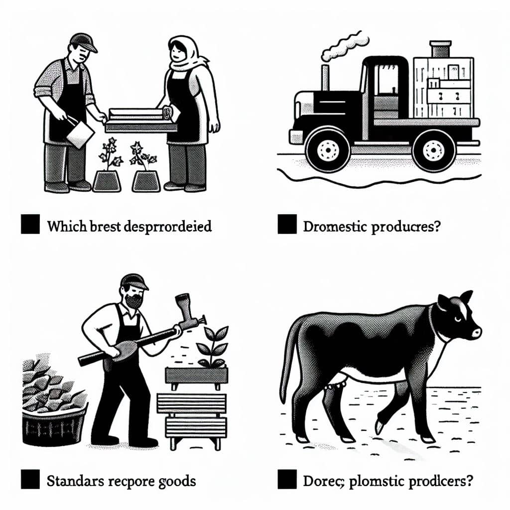 Which best describes how standards help domestic producers?