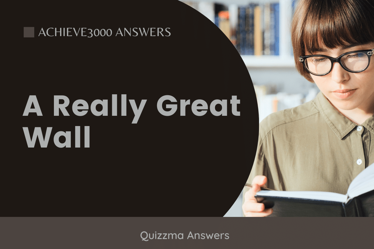 A Really Great Wall achieve 3000 answers