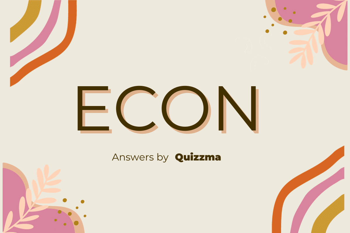 Econ answers