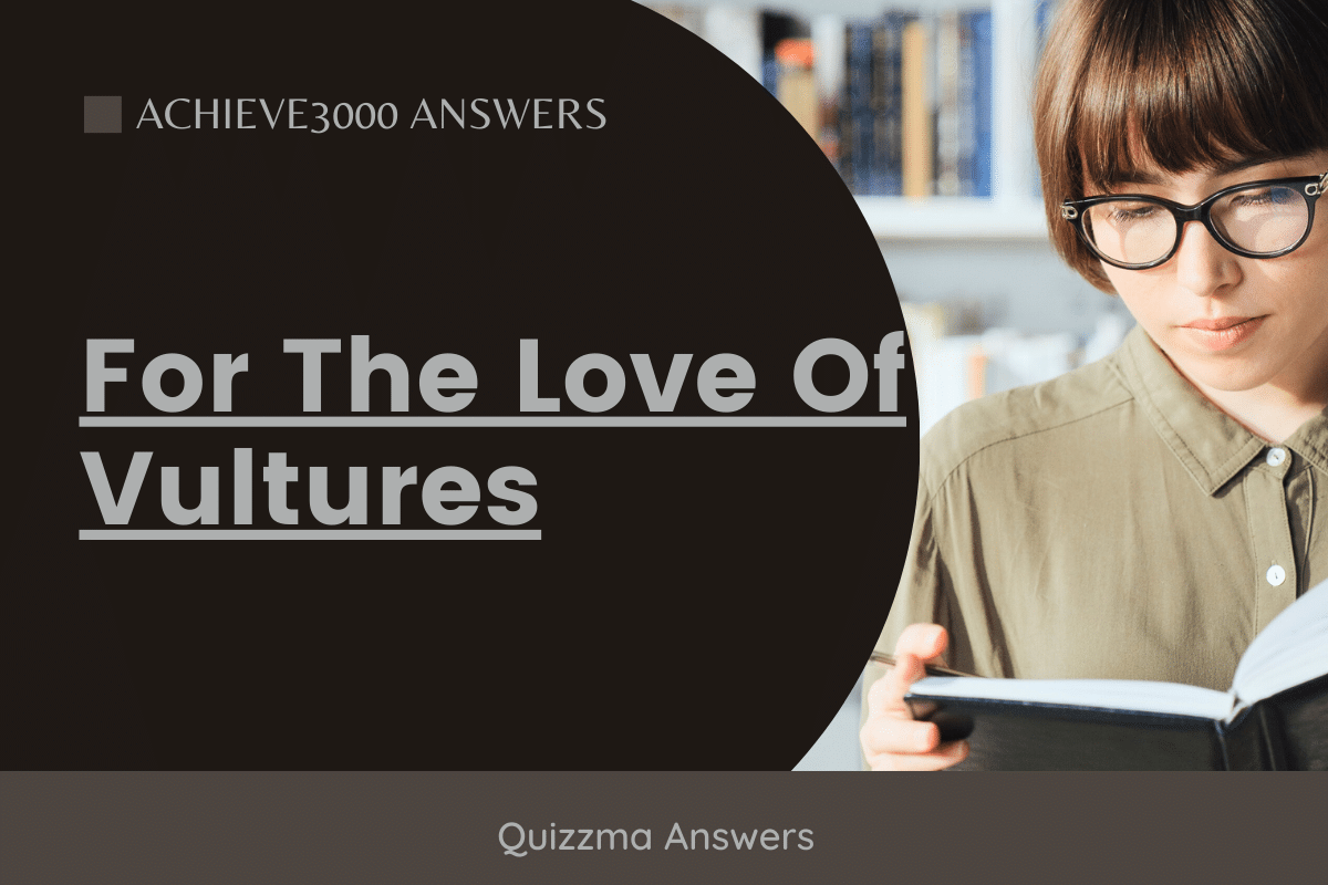 For The Love Of Vultures achieve 3000 Answers