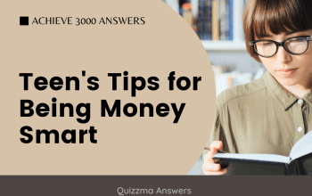 Teen’s Tips for Being Money Smart Achieve 3000 Answers