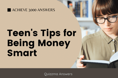 Teen’s Tips for Being Money Smart Achieve 3000 Answers