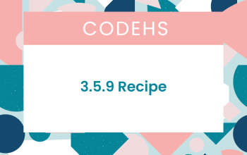 3.5.9 Recipe CodeHS Answers