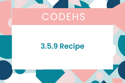 3.5.9 Recipe CodeHS Answers