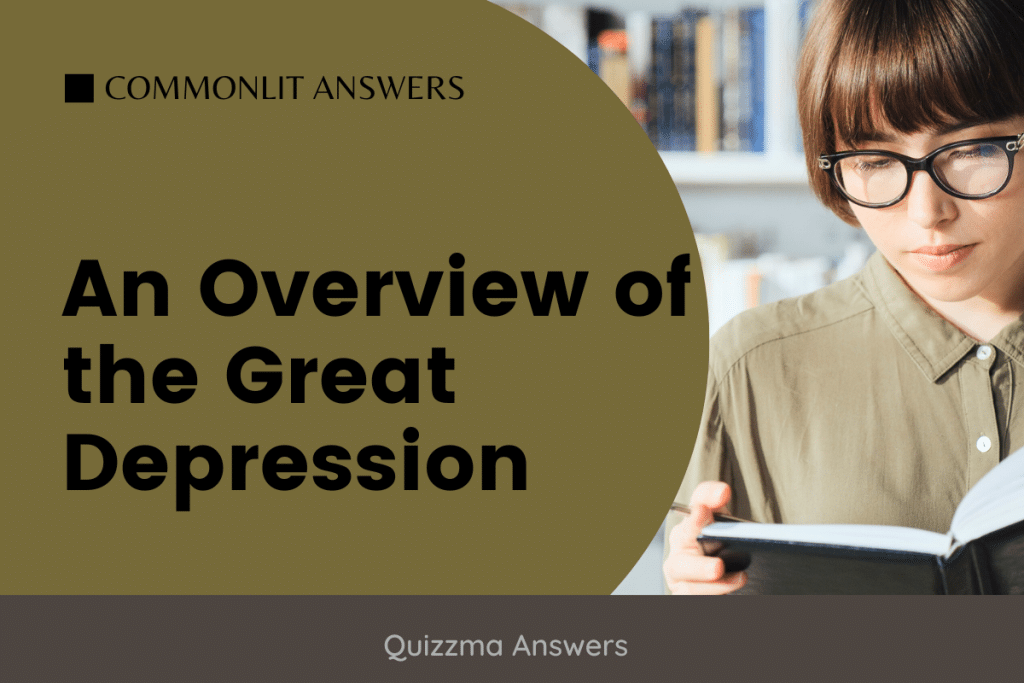 An Overview of the Great Depression CommonLit Answer Key
