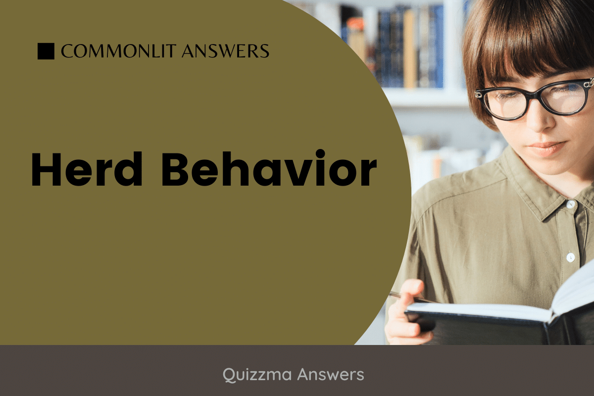 Herd Behavior Commonlit Answers