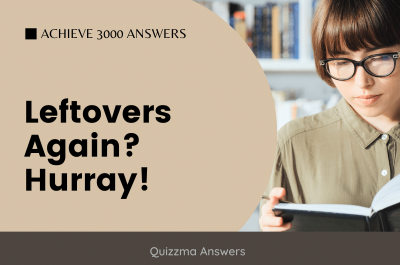 Leftovers Again? Hurray! Achieve 3000 Answers