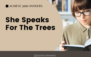 She Speaks For The Trees Achieve 3000 Answers
