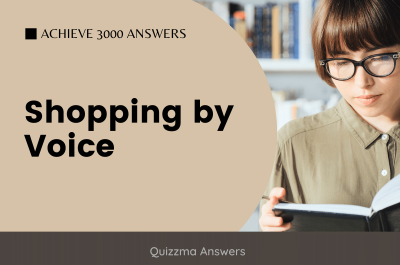 Shopping by Voice Achieve 3000 Answers