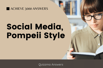 Social Media, Pompeii Style Achieve 3000 Answers