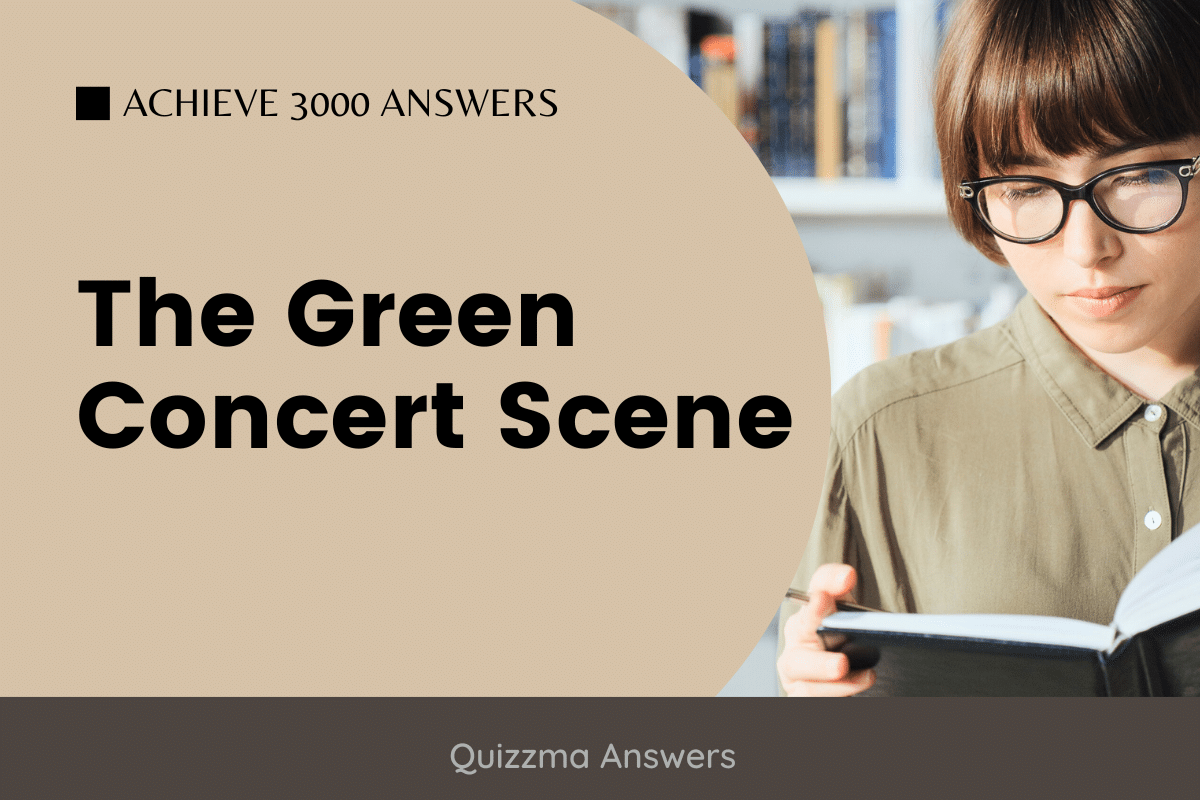 The Green Concert Scene Achieve 3000 Answers