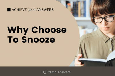 Why Choose To Snooze Achieve 3000 Answers