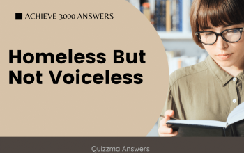 Homeless But Not Voiceless Achieve 3000 Answers