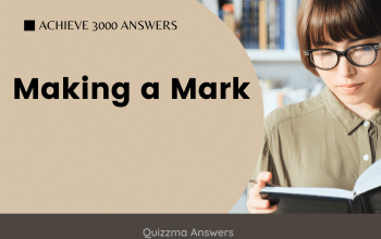 Making a Mark Achieve 3000 Answers