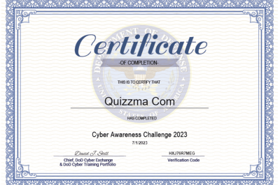 Cyber Awareness Challenge 2023 Answers