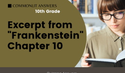 Excerpt from “Frankenstein”: Chapter 10 Commonlit Answers
