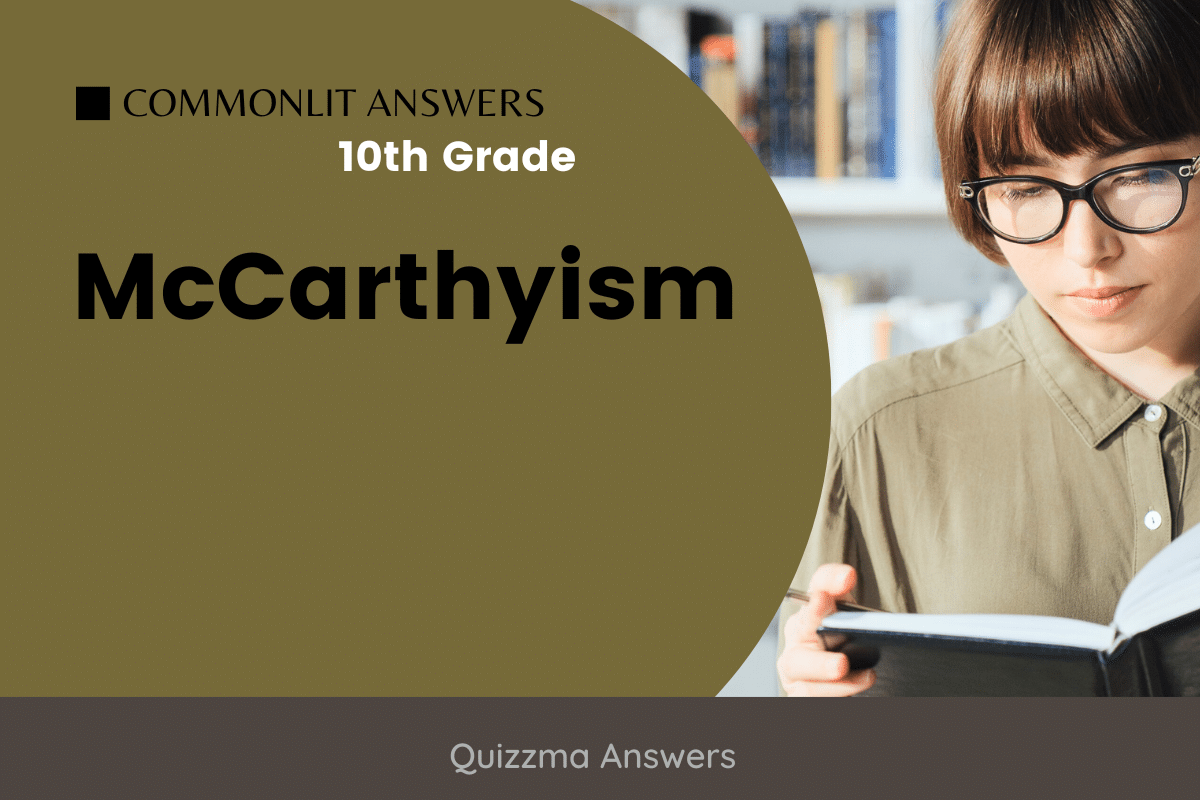 McCarthyism Commonlit Answers