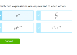 Which two expressions are equivalent to each other?